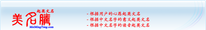 根據(jù)用戶的心愿起英文名；根據(jù)中文名字的意義起英文名；根據(jù)中文名字的讀音起英文名